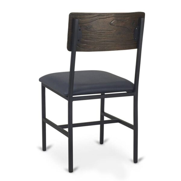 Reclaimed Wood Chair with Steel Frame - Image 7