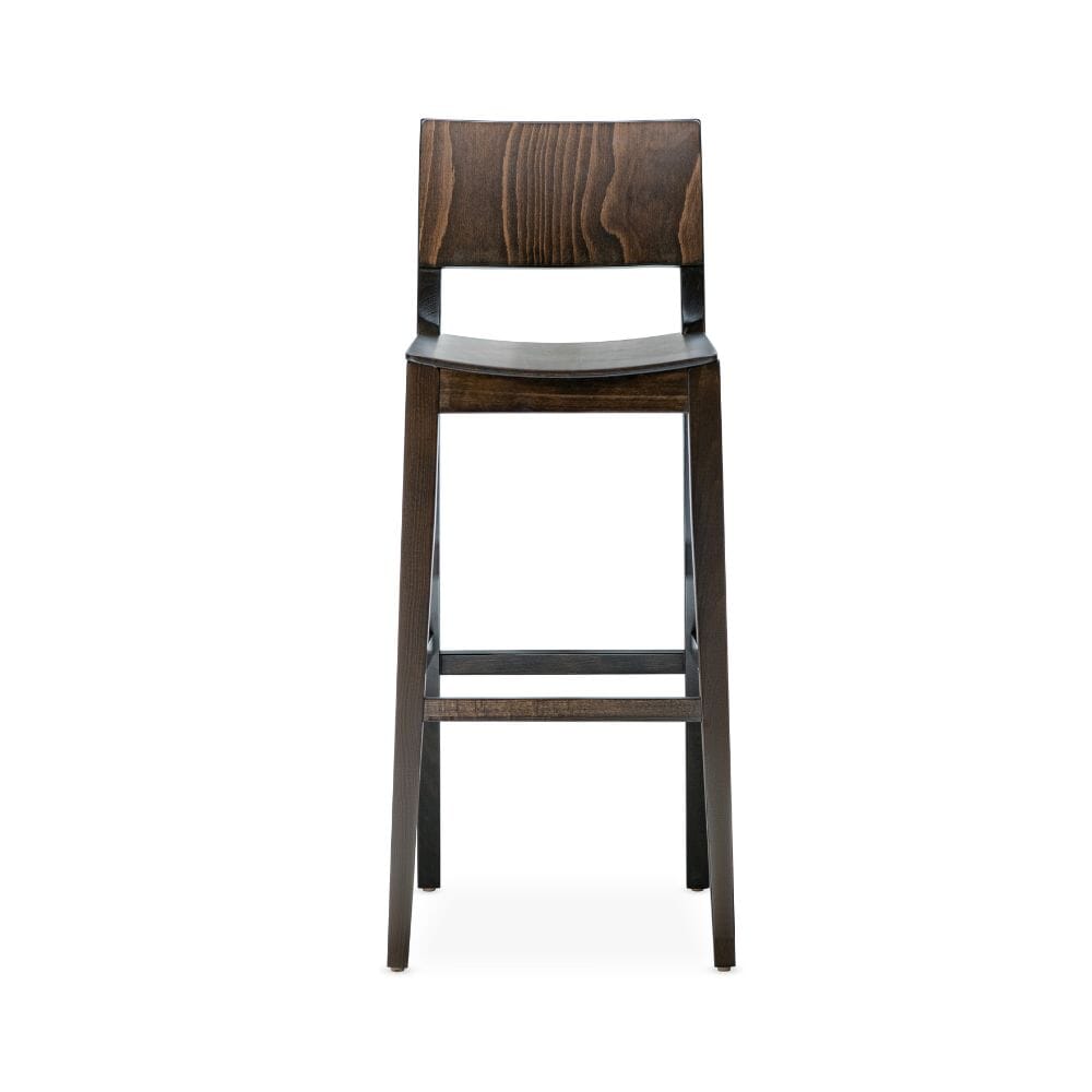 Signature Solid Wood Madison Side Bar Stool in Walnut - Image 3