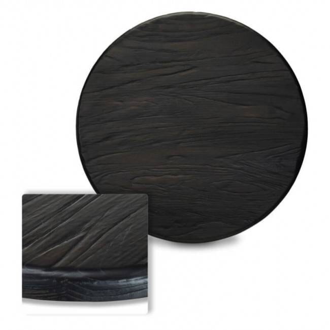 Reclaimed Ash Solid Wood Table Top in Black