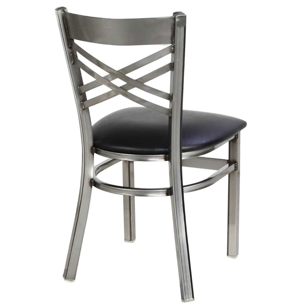 Distressed Clear Coat Double Cross Back Side Chair - Image 2
