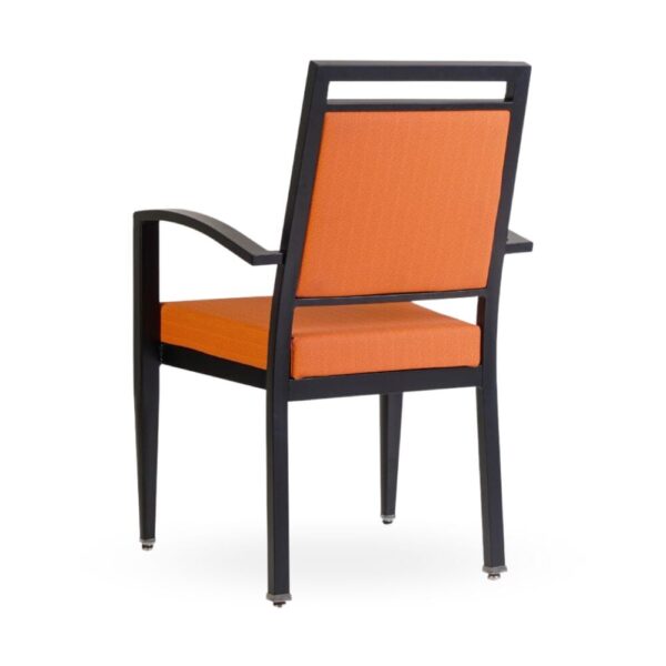 Atticus Square Back Stacking Aluminum Banquet Arm Chair - Image 5