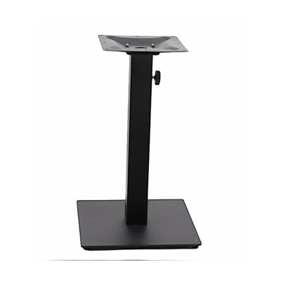 Contemporary Outdoor Table Base With Umbrella Hole in Black
