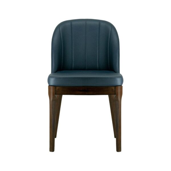Grace Modern Channel Beechwood Chair in Walnut Finish - Image 2