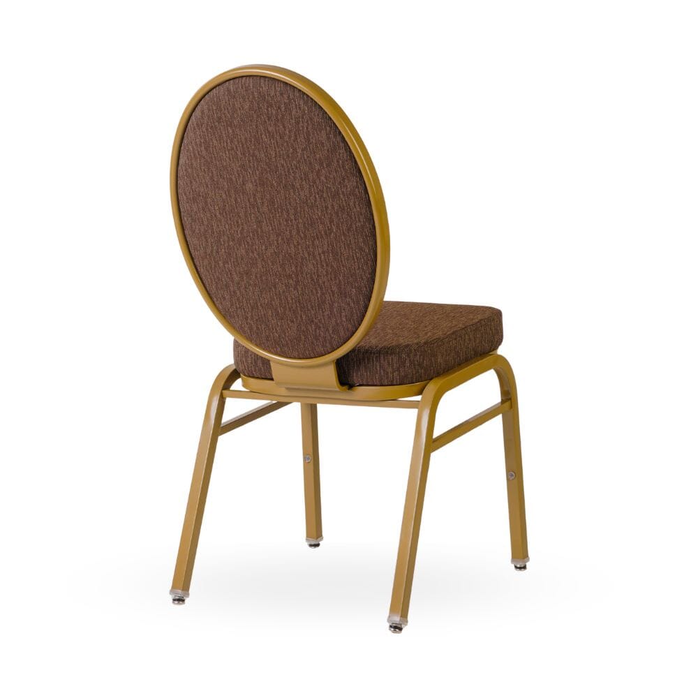 Orion Oval Flex Back Stacking Aluminum Banquet Chair - Image 5