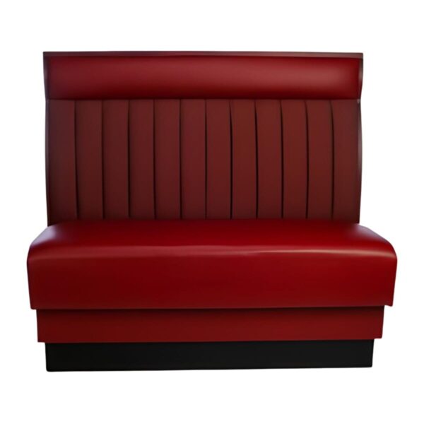 Twelve Channel Wood Panel Booth with Headroll - Image 2