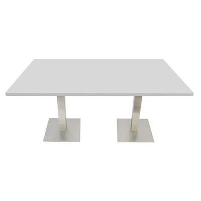 Quartz Restaurant Table Top in Winter White