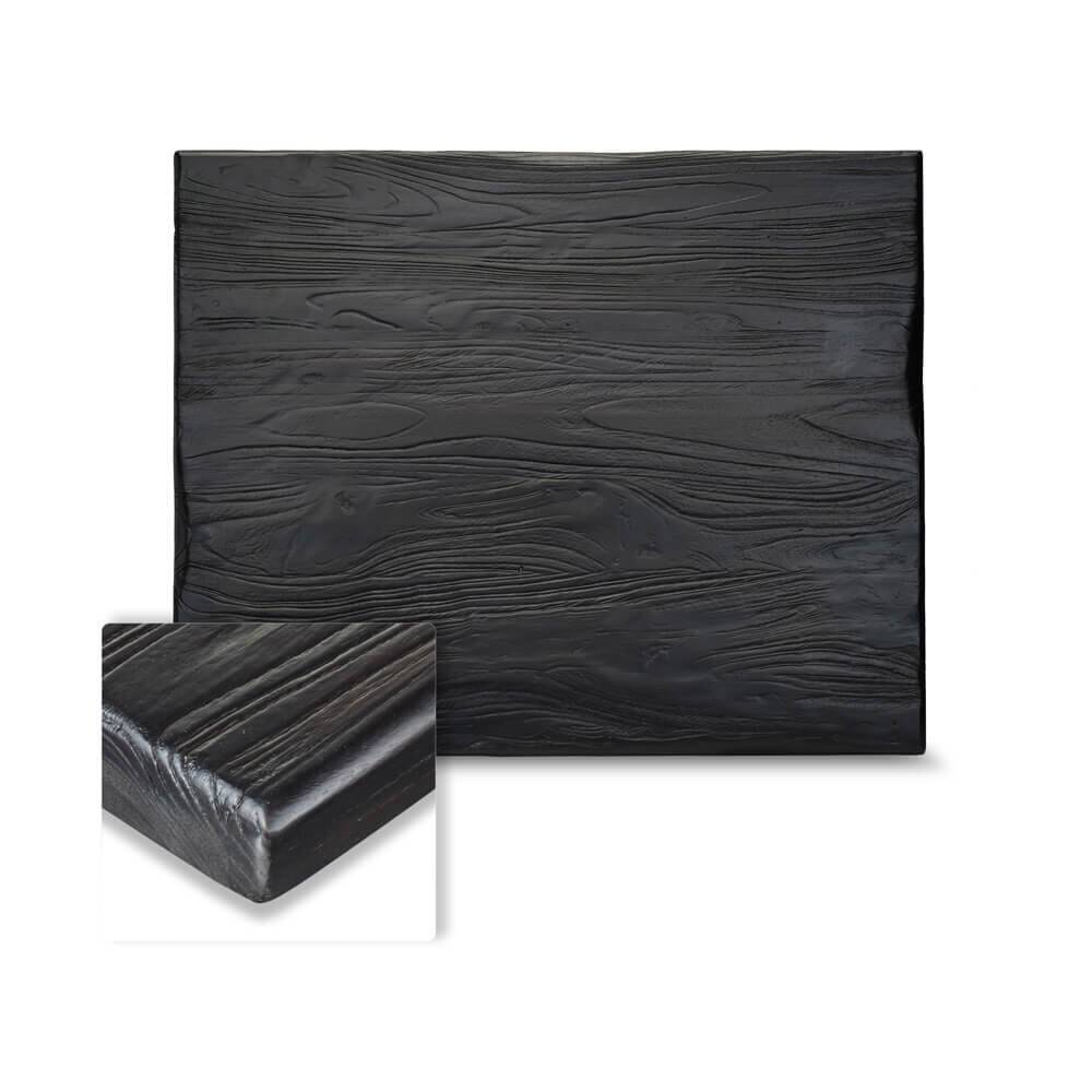 Reclaimed Ash Solid Wood Table Top in Black - Image 2