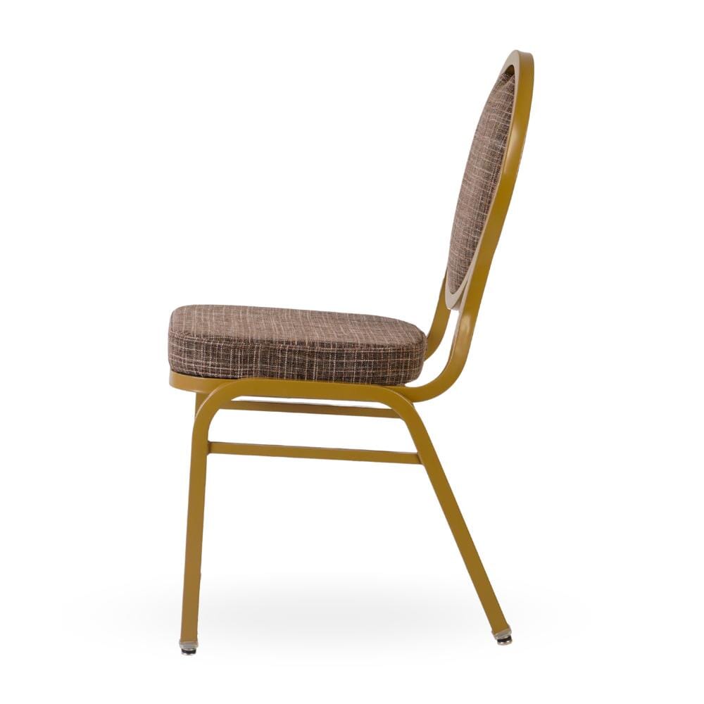 Eliseo Teardrop Back Stacking Aluminum Banquet Chair - Image 2