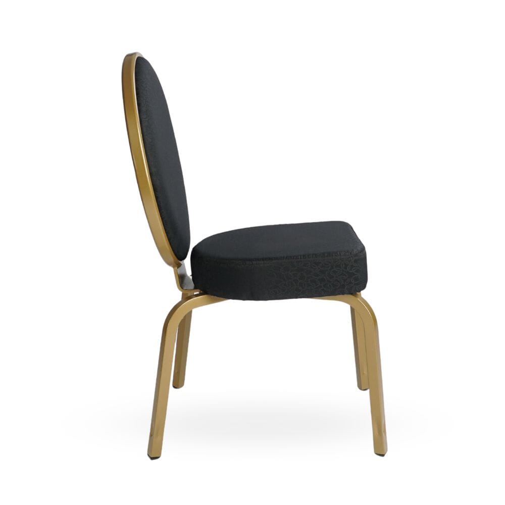 Ophelia Oval Flex Back Stacking Aluminum Banquet Chair - Image 2