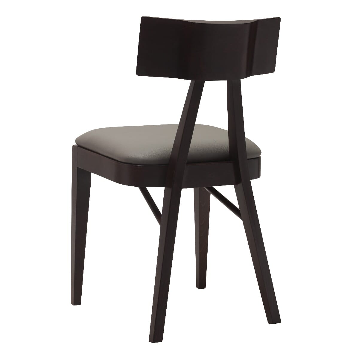 Espresso Wood Contemporary Restaurant Chair - Image 3