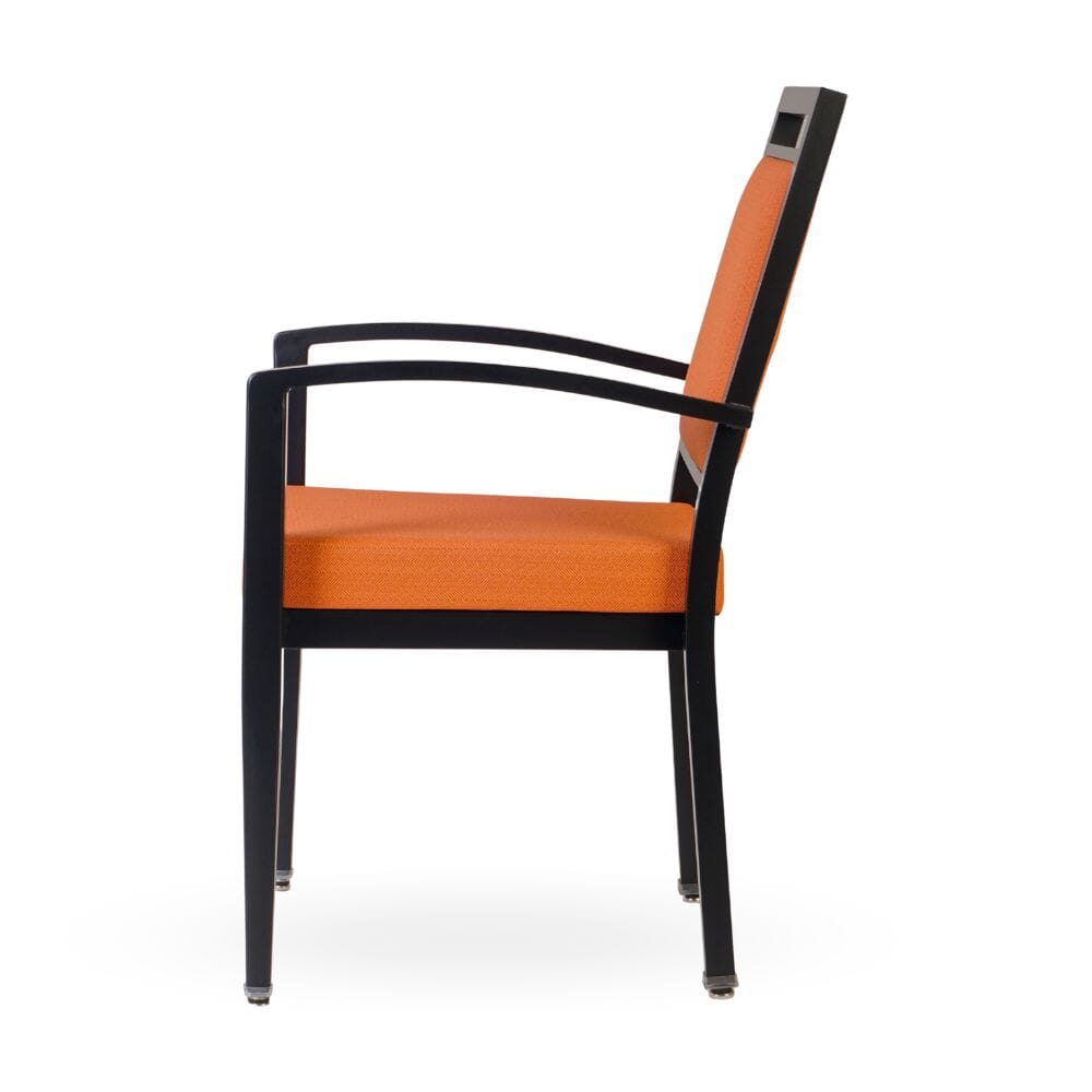 Atticus Square Back Stacking Aluminum Banquet Arm Chair - Image 2