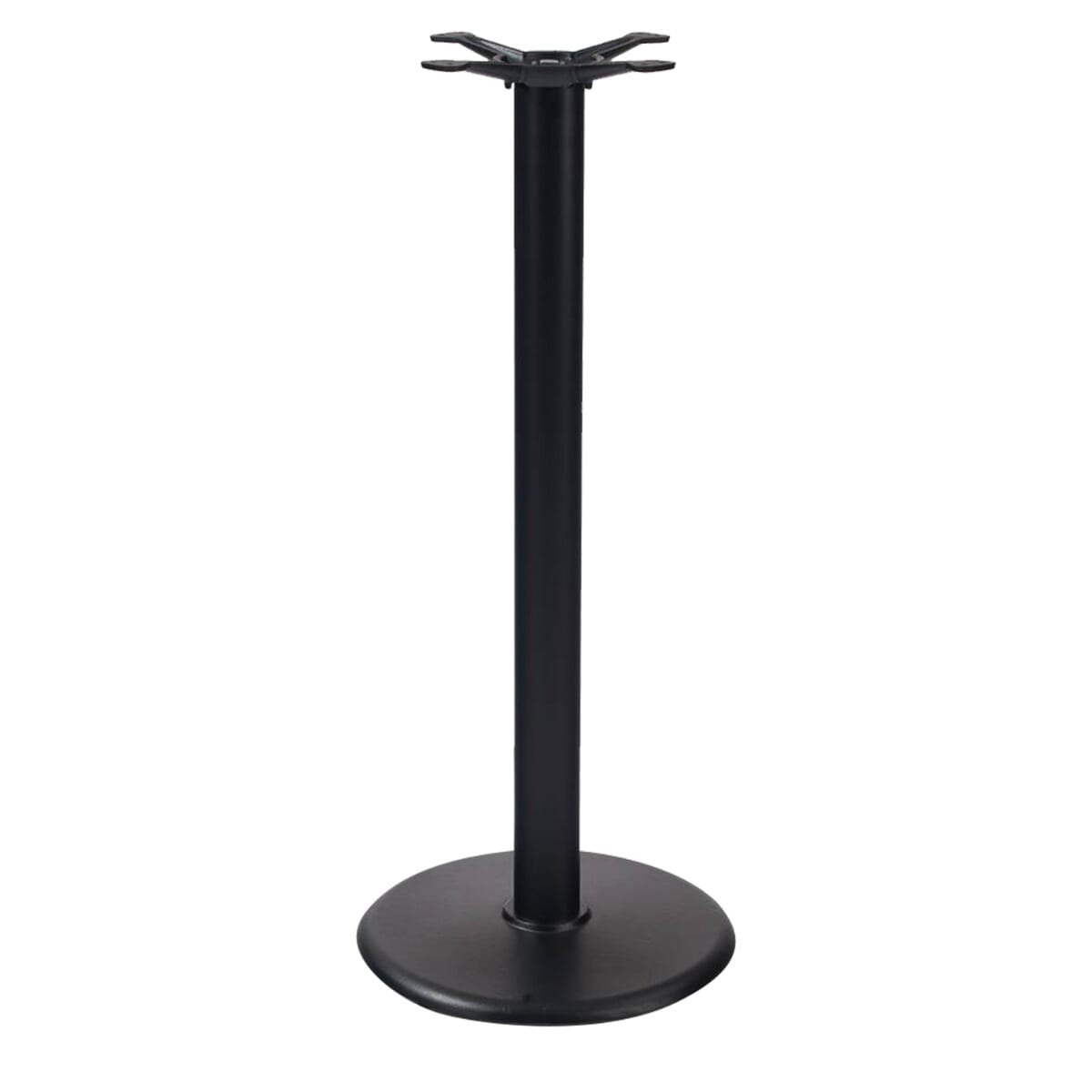Round Black Powder Coated Cast Iron & Steel Table Base (30"D) - Image 3