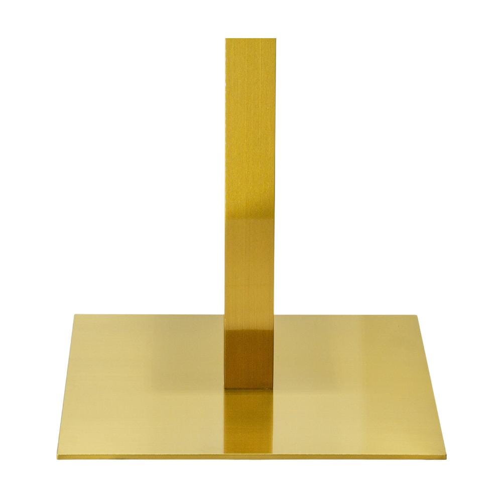 Contemporary Indoor/Outdoor Metal Square Table Base in Gold (24” x 24") - Image 3