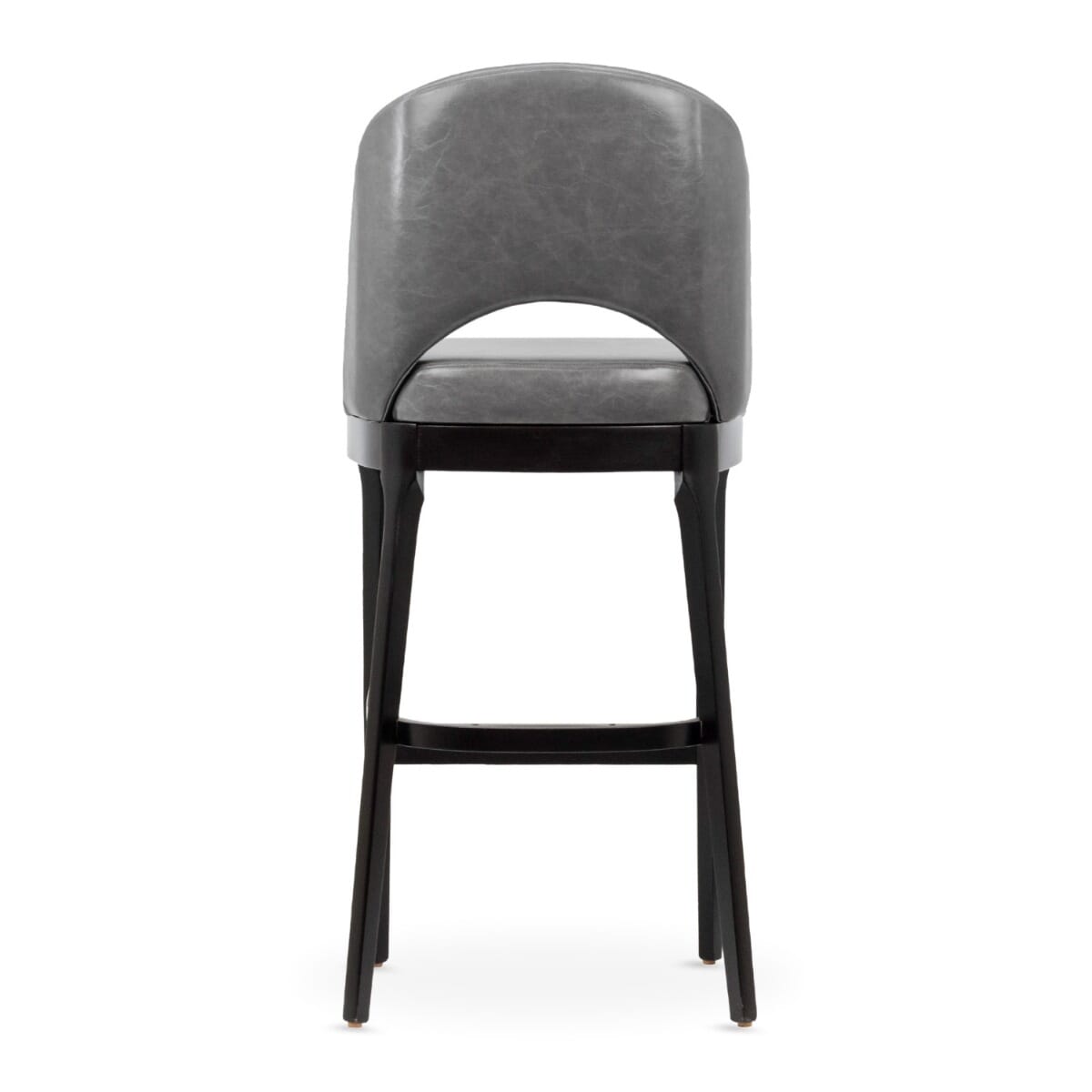 Lily Modern Wood Restaurant Bar Stool in Black Finish - Image 3