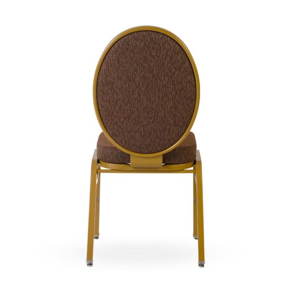 Orion Oval Flex Back Stacking Aluminum Banquet Chair - Image 3