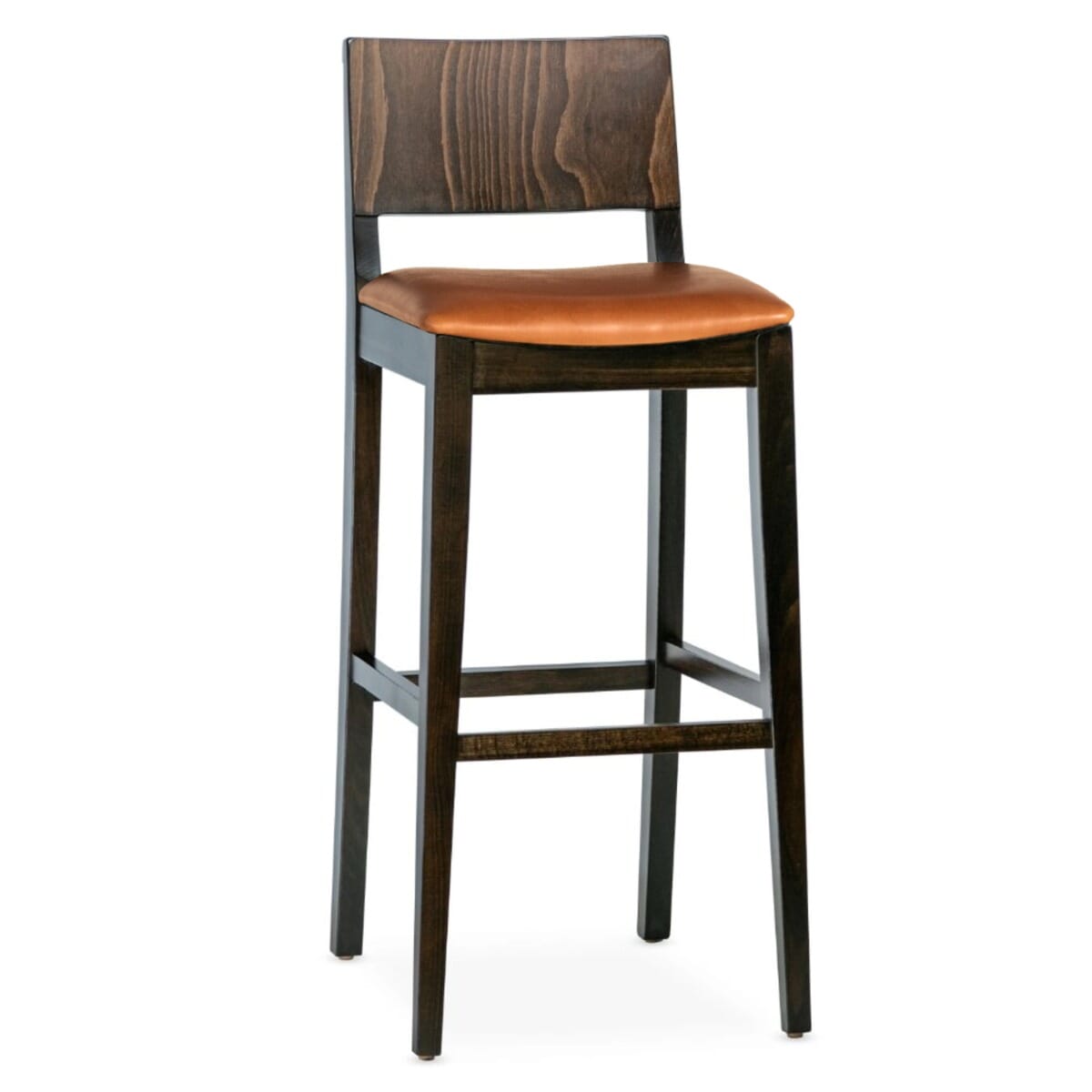 Signature Solid Wood Madison Side Bar Stool in Walnut - Image 2