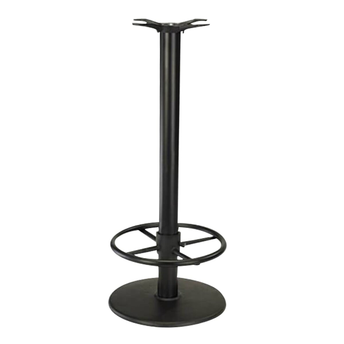 Round Black Powder Coated Cast Iron & Steel Table Base (30"D) - Image 4