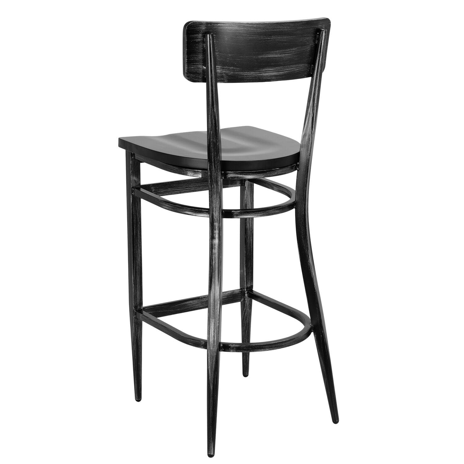 Antique Gray Commercial Bar Stool - Image 6