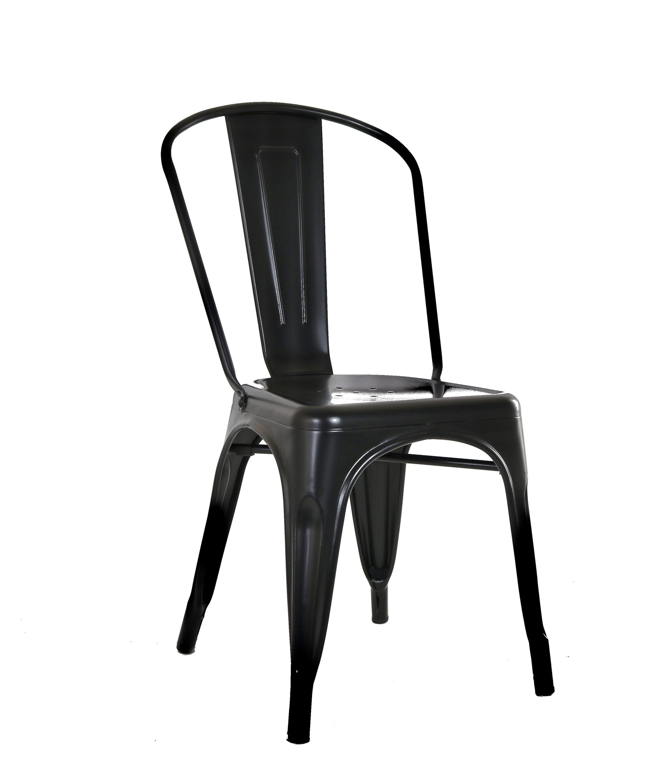 Stackable Indoor Steel Chair - Black Finish - Image 6