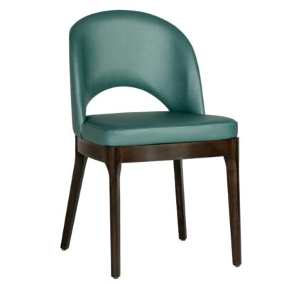 Lily Modern Beechwood Chair in Brown Finish