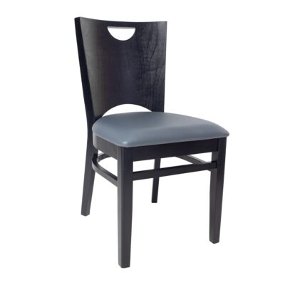 Chloe Solid Beech Wood Commercial Chair With Upholstered Seat