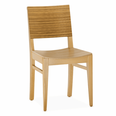 Signature Solid Wood Madison Side Chair with Zebra Pattern