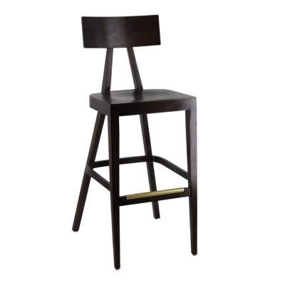 Espresso Wood Contemporary Restaurant Bar Stool