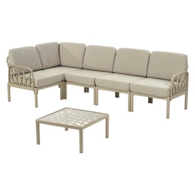 6 Piece - Verona Modular Outdoor Lounge Sectional Set