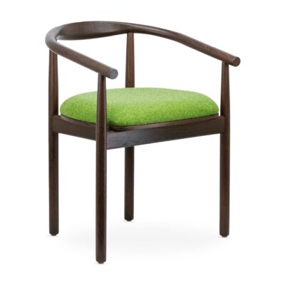 Hazel Modern Walnut Upholstered Restaurant Chair