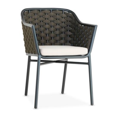 Riviera Outdoor Woven Chair in Brown