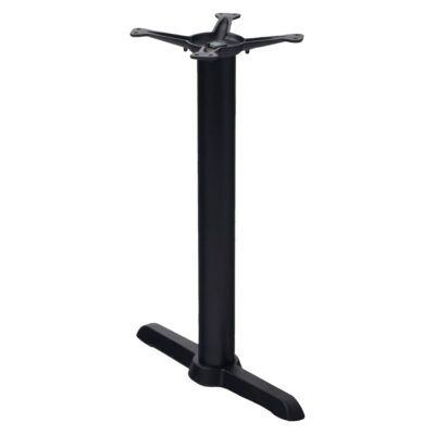 Black Powder Coated Metal Single Slat Table Base