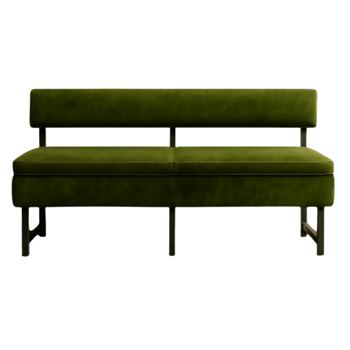 Linea Open-Frame Booth – Upholstered Seat and Back - Image 2