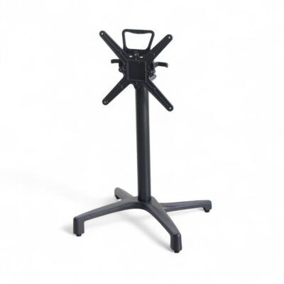 Black Self-Leveling Aluminum Indoor/Outdoor Restaurant Table Base