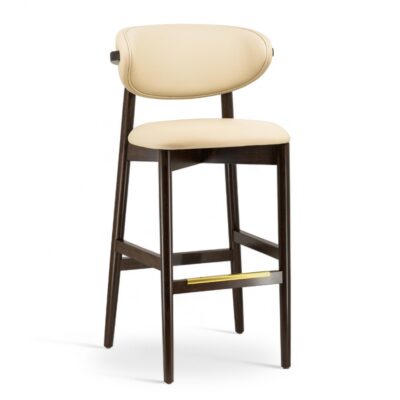 Ruby Modern Walnut Finish Wood Restaurant Bar Stool