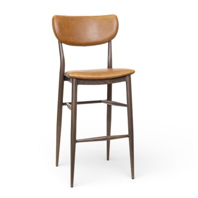 Custom Walnut Steelgrain Restaurant Bar Stool