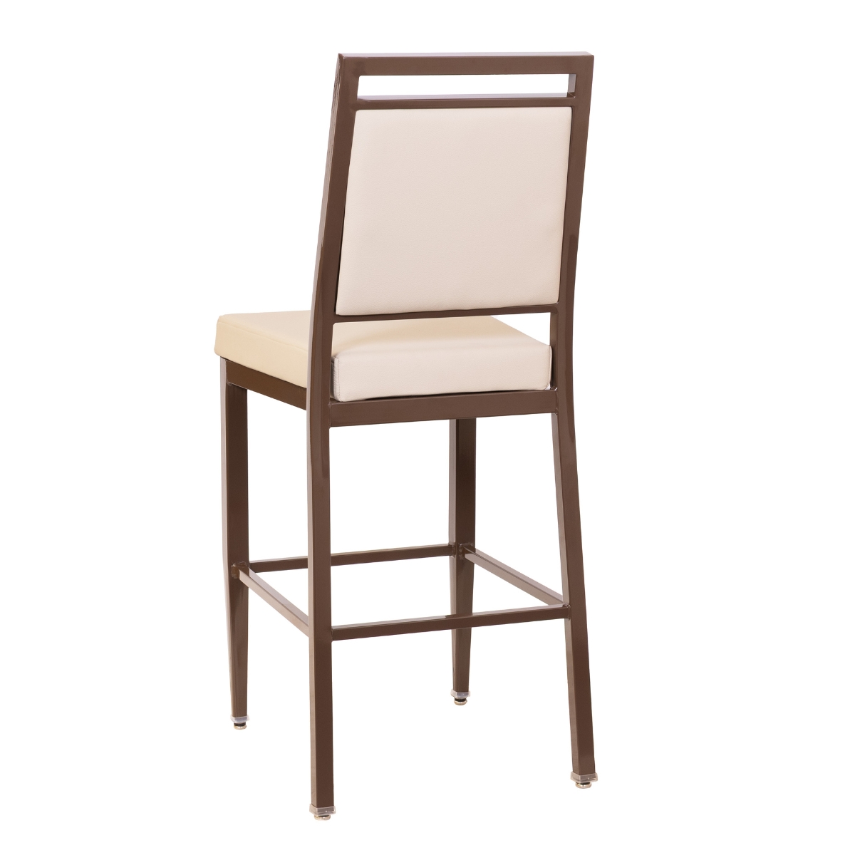 Atticus Prefabricated Brown Steel Frame Banquet Bar Stool - Image 4