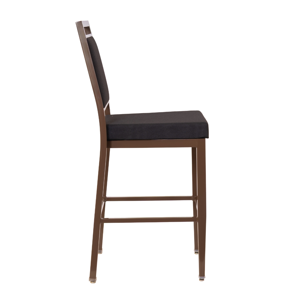 Atticus Prefabricated Brown Steel Frame Banquet Bar Stool - Image 6