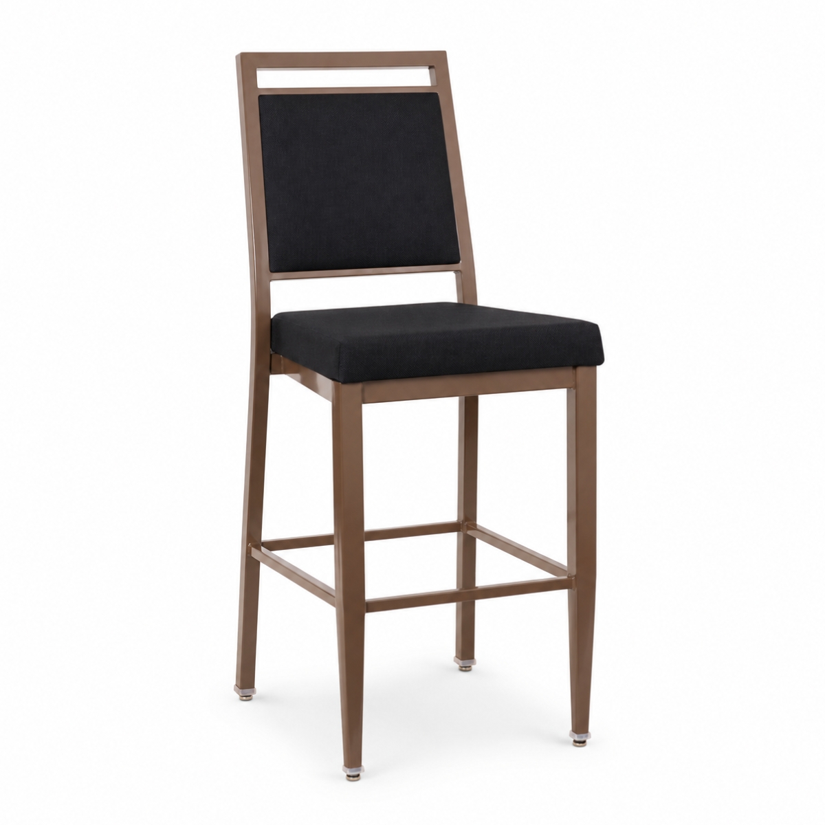 Atticus Prefabricated Brown Steel Frame Banquet Bar Stool - Image 5